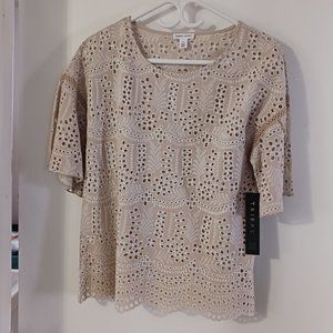 NWT Tribal Women's Lace Top Small